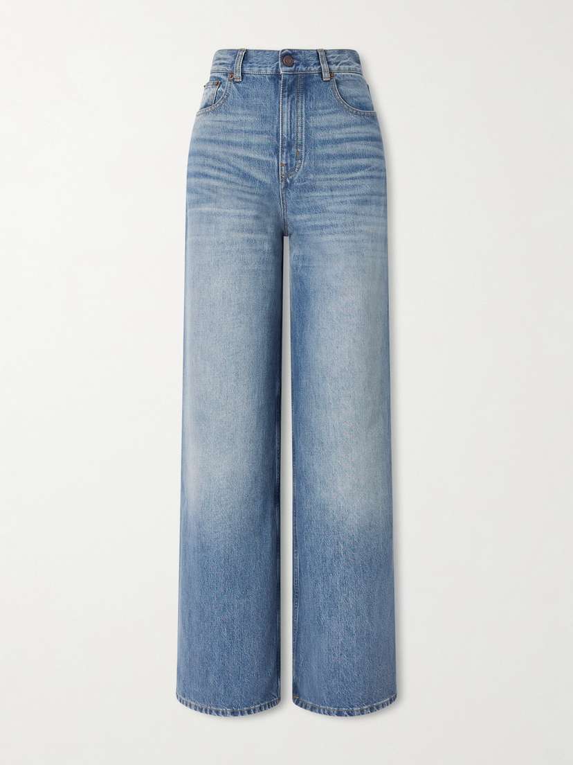 Organic High-rise Wide-leg Jeans