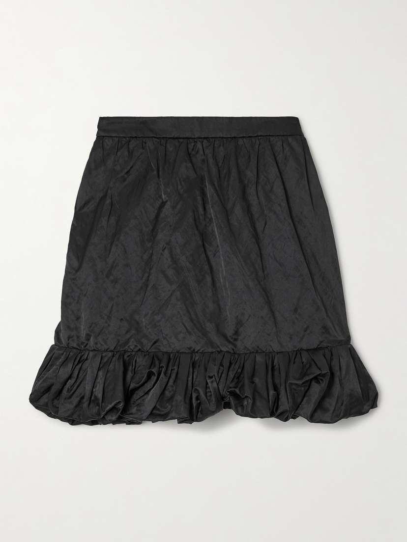 Chloé Ruffled Satin Mini Skirt