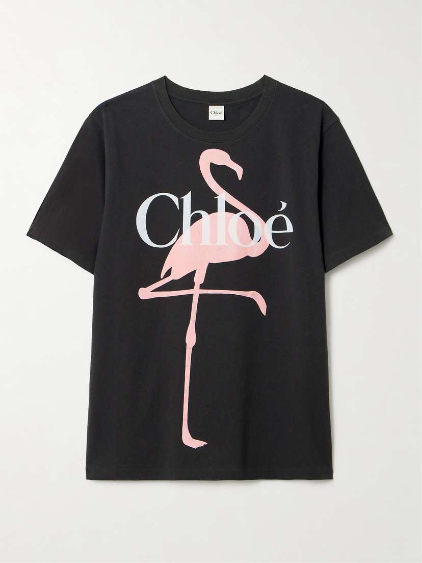 Chloé Printed Organic Cotton-jersey T-shirt