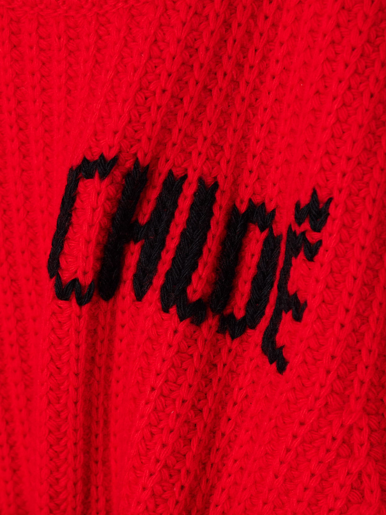Chloé - Logo-Detailed Ribbed Wool And Cashmere-Blend Sweater