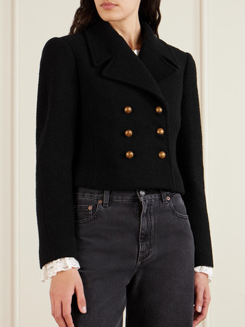 Chloé Double-breasted wool-blend jacket