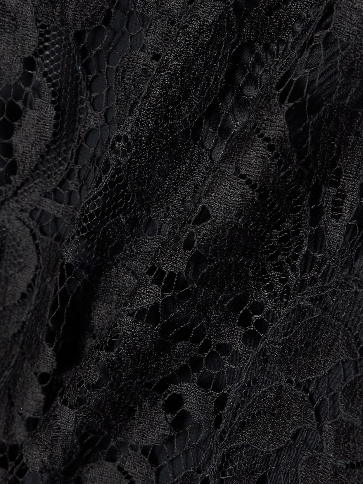 Chloé Cotton-blend Lace Midi Skirt In Black