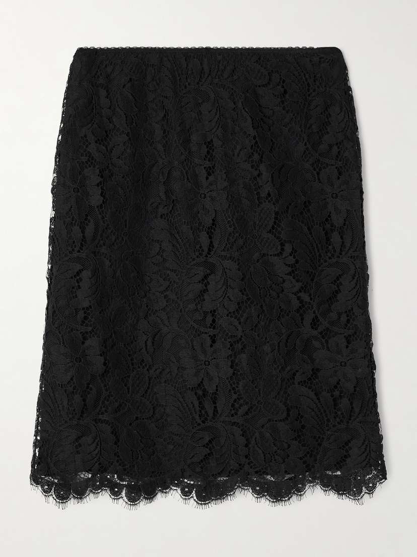 Chloé Cotton-blend Lace Midi Skirt