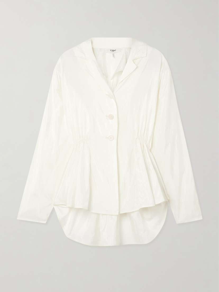 Chloé Gathered Taffeta Jacket
