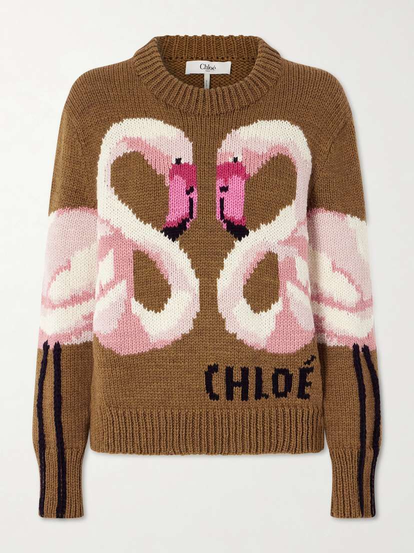 Chloé Intarsia Wool Sweater