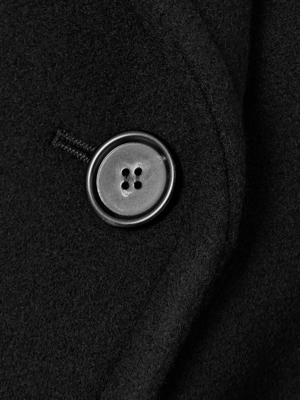 Chloé Overszied Double-breasted Wool-blend Jacket In Black