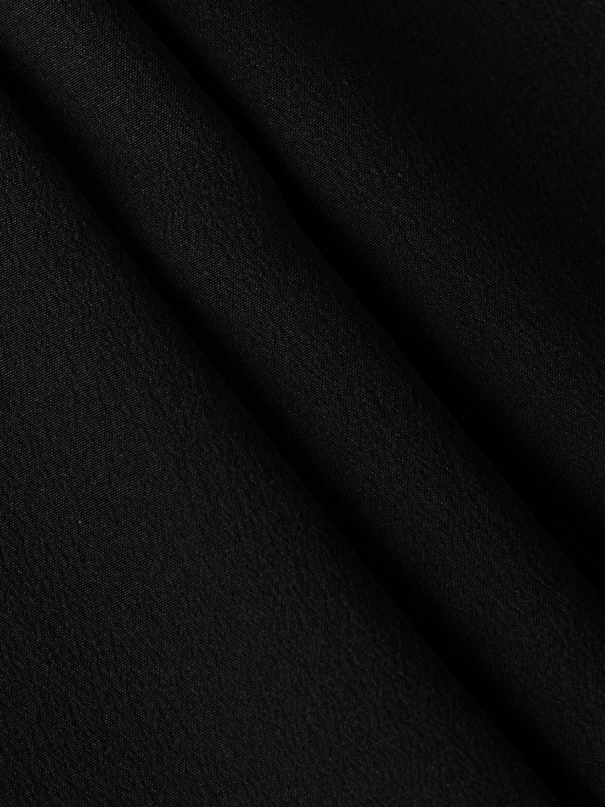 Chloé Pussy-bow Ruffled Organic Silk-crepe Mini Dress In Black