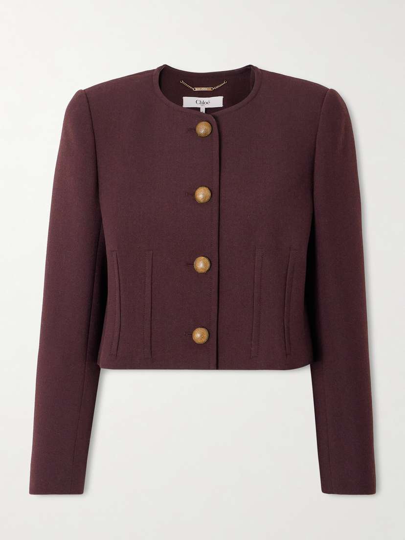 Chloé Wool-crepe Jacket