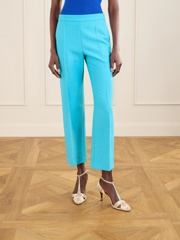 Chloé Wool-crepe straight-leg pants