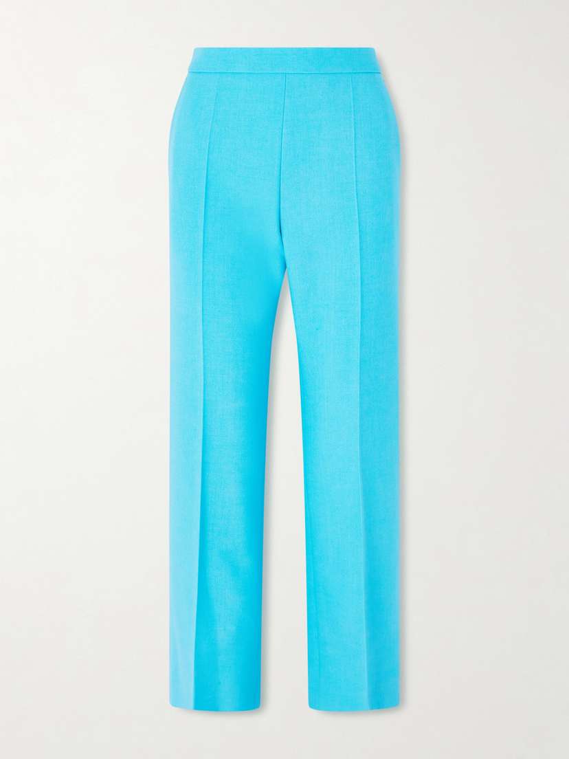 Chloé Wool-crepe Straight-leg Pants