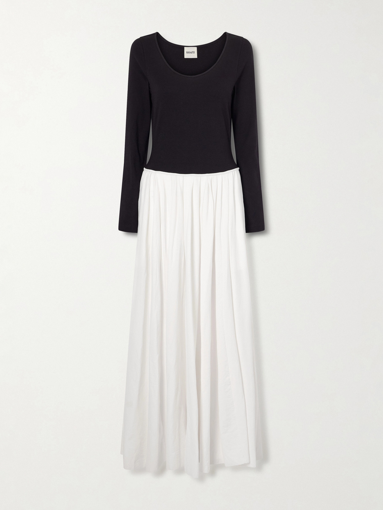 Khaite Cotton-jersey Midi Dress In White