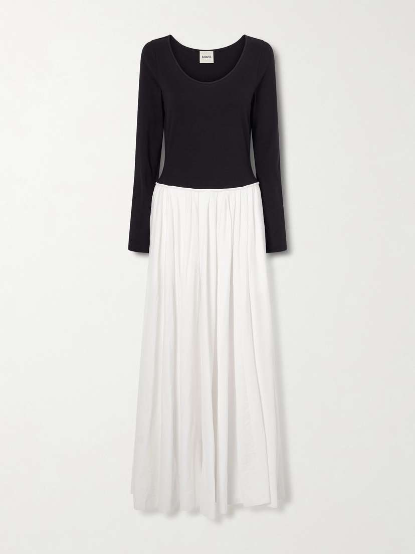 Khaite — Cotton-jersey midi dress