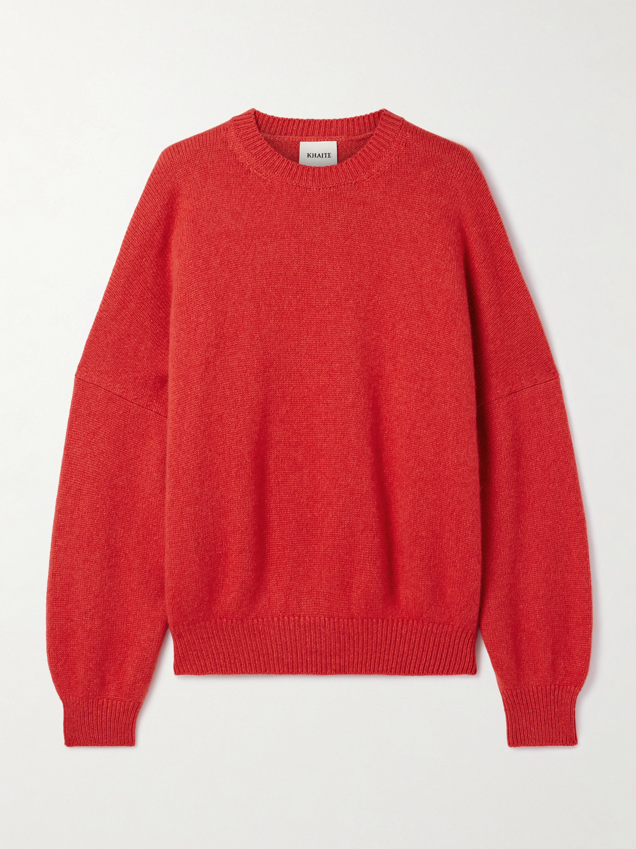 Khaite Margaux Oversized Cashmere Sweater In Red