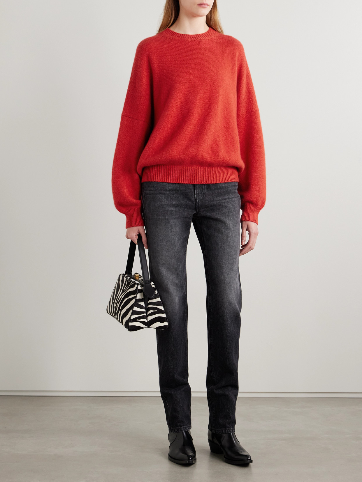 Khaite Women's Margaux Cashmere Oversized Sweater In Red