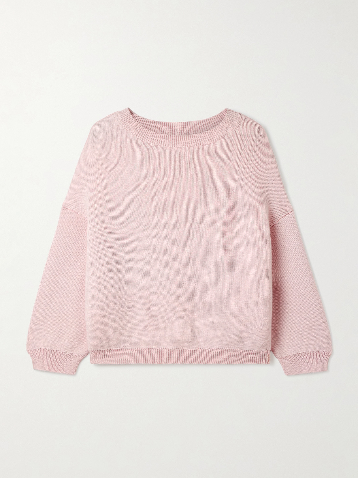 Khaite Sabina Cashmere And Mohair-blend Sweater In Pink