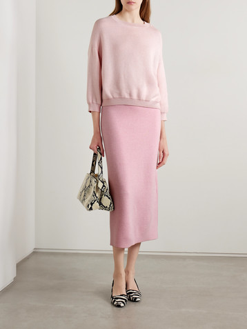 KHAITE Sabina cashmere and mohair-blend sweater