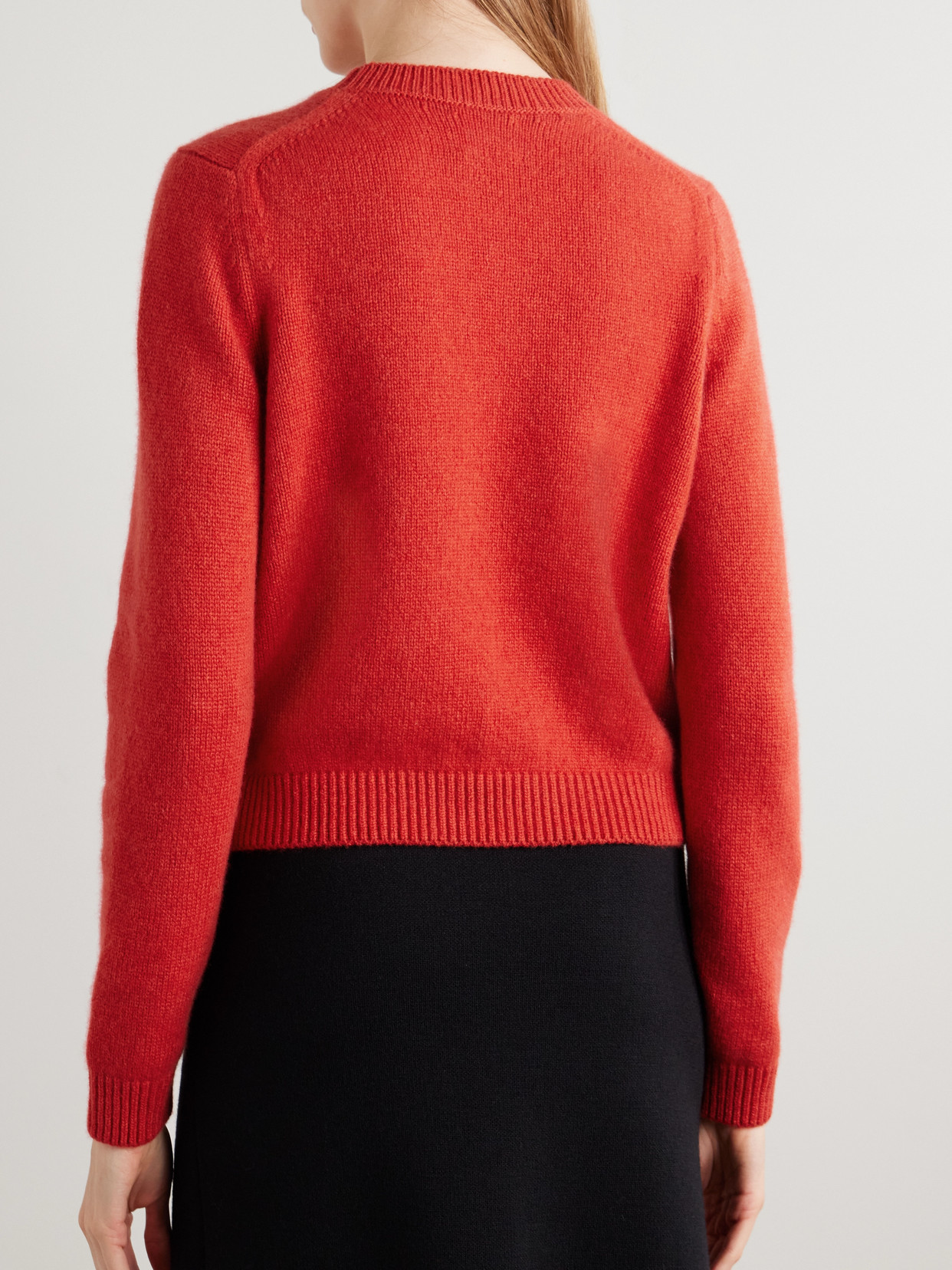 Khaite Leta Cashmere Sweater In Red