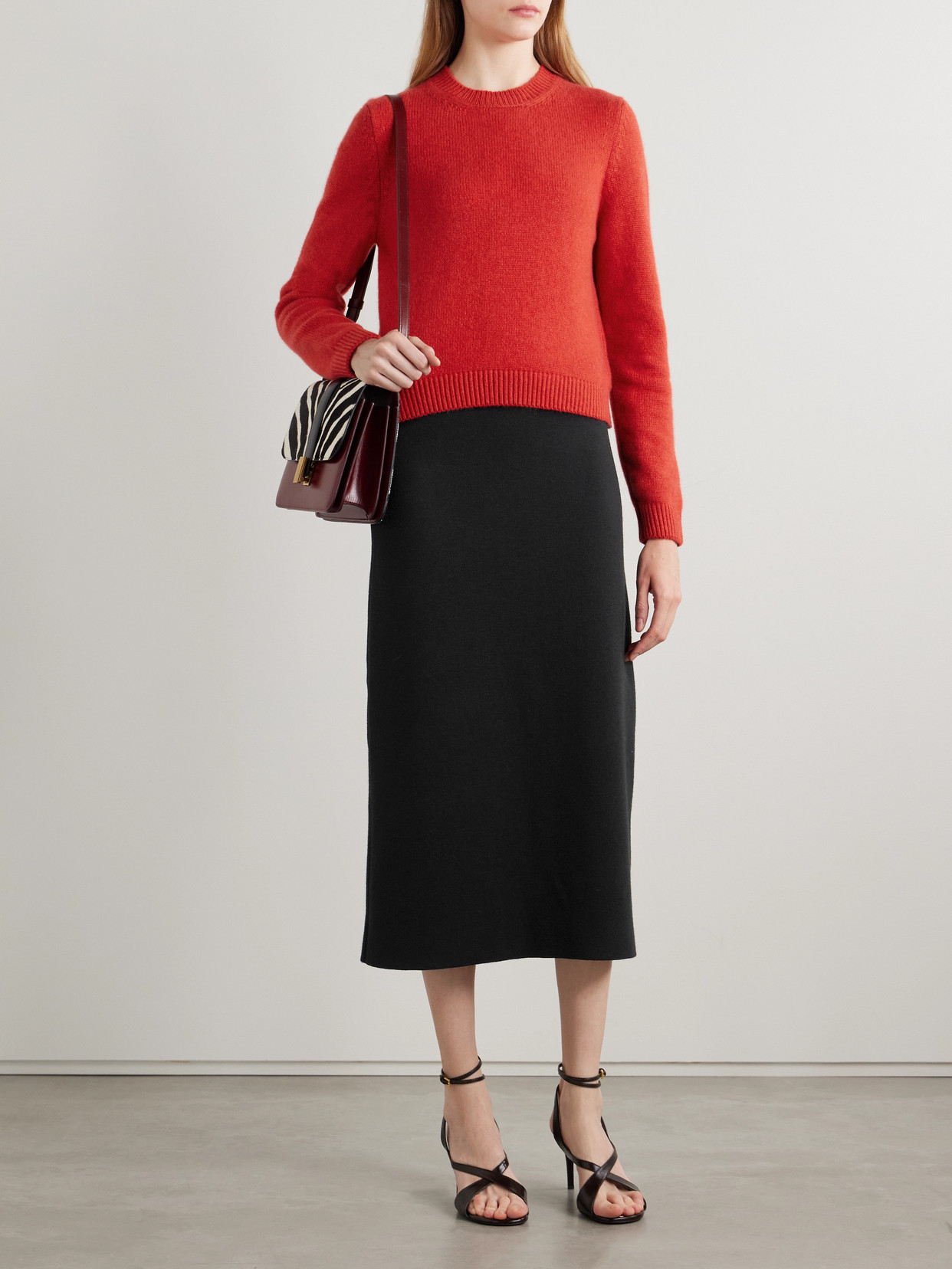 Khaite Leta Cashmere Sweater In Red