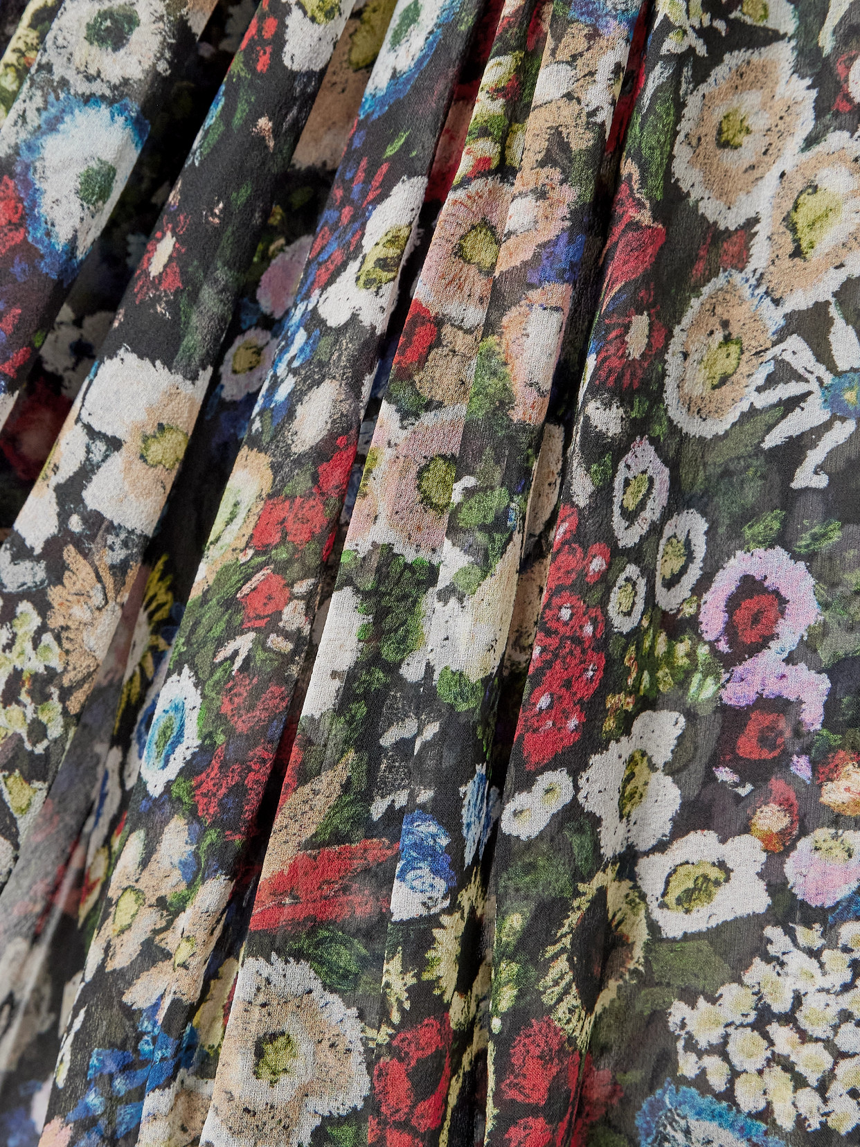 Khaite Durer Printed Silk-chiffon Blouse In Multi