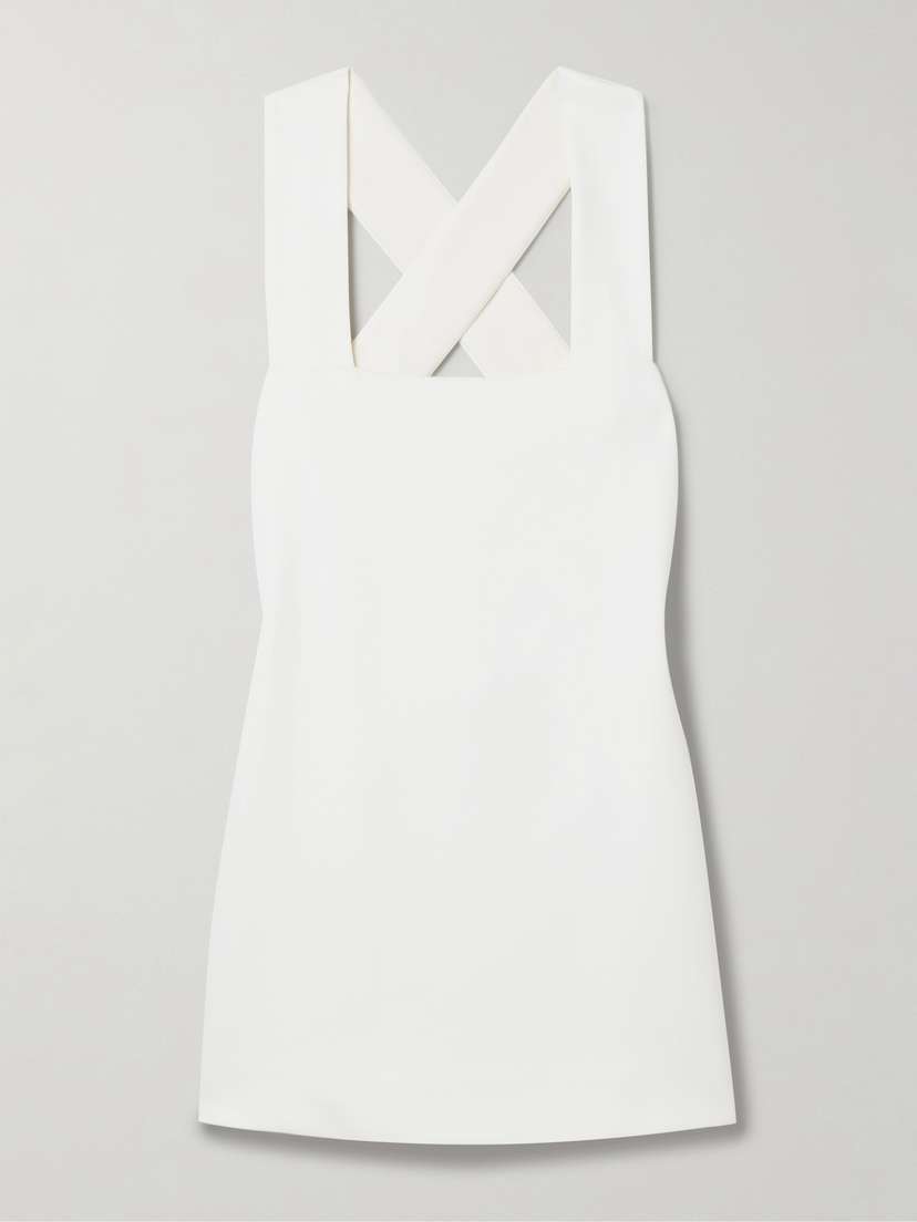 Khaite — Mella satin-crepe mini dress