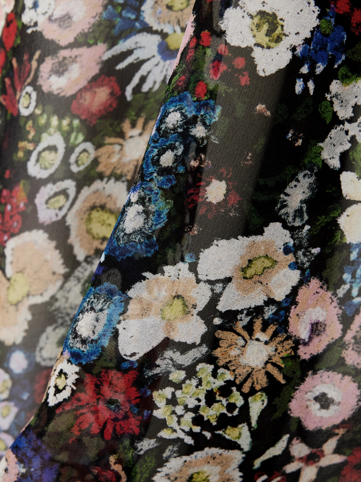 Khaite Taja Floral-print Silk-chiffon Maxi Dress In Multi