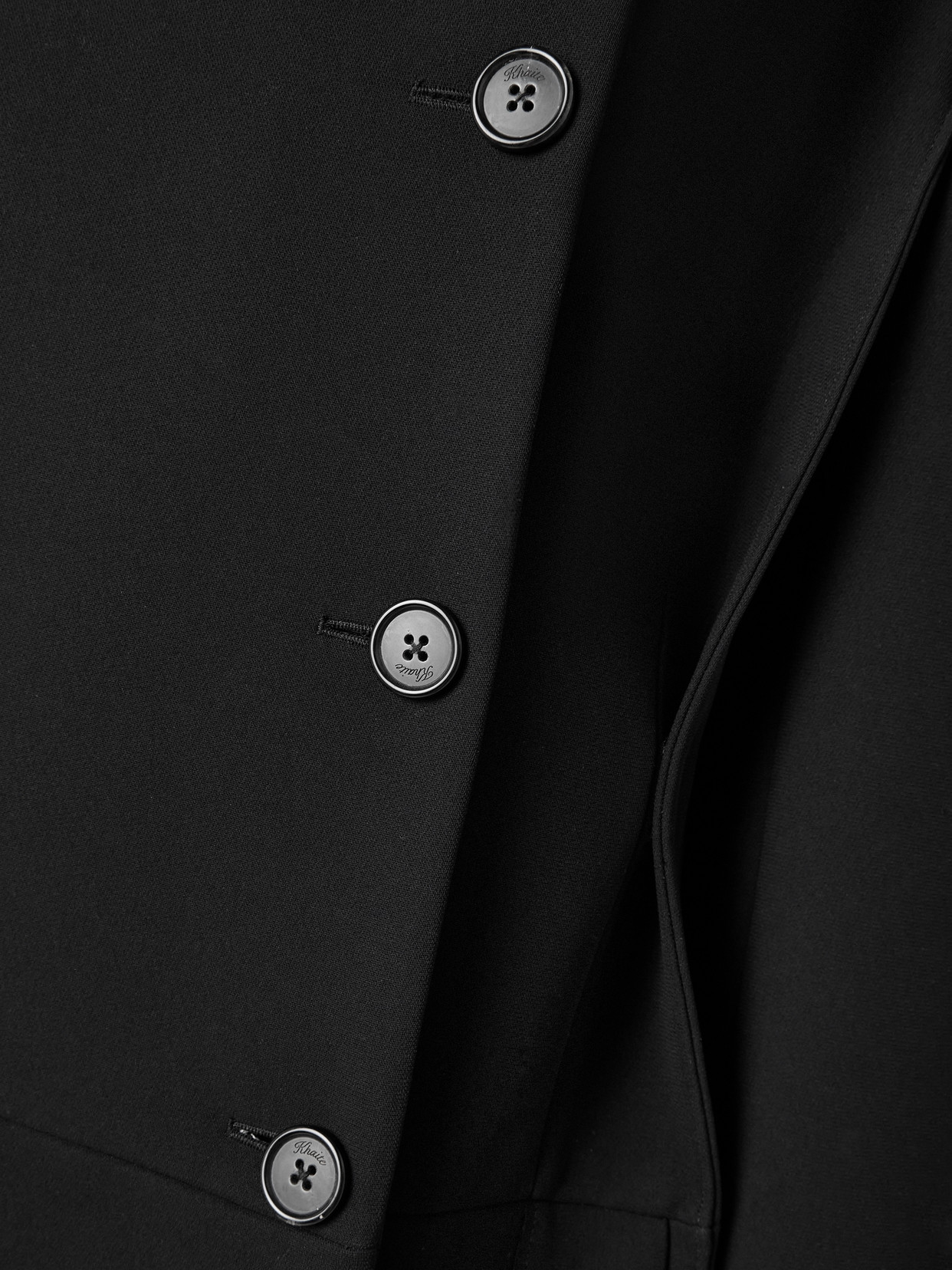 Alton Double-Breasted Crepe Coat