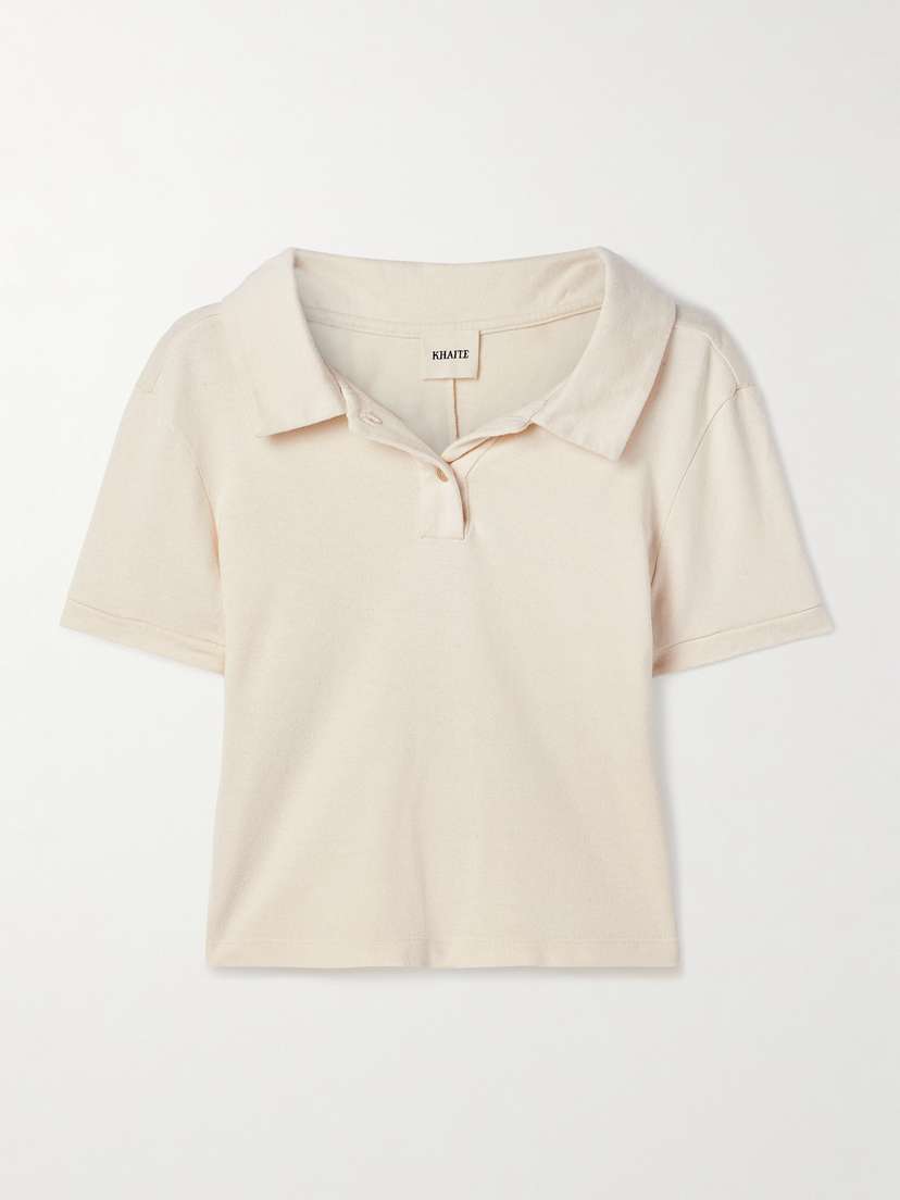 Khaite — Jasna jersey polo shirt