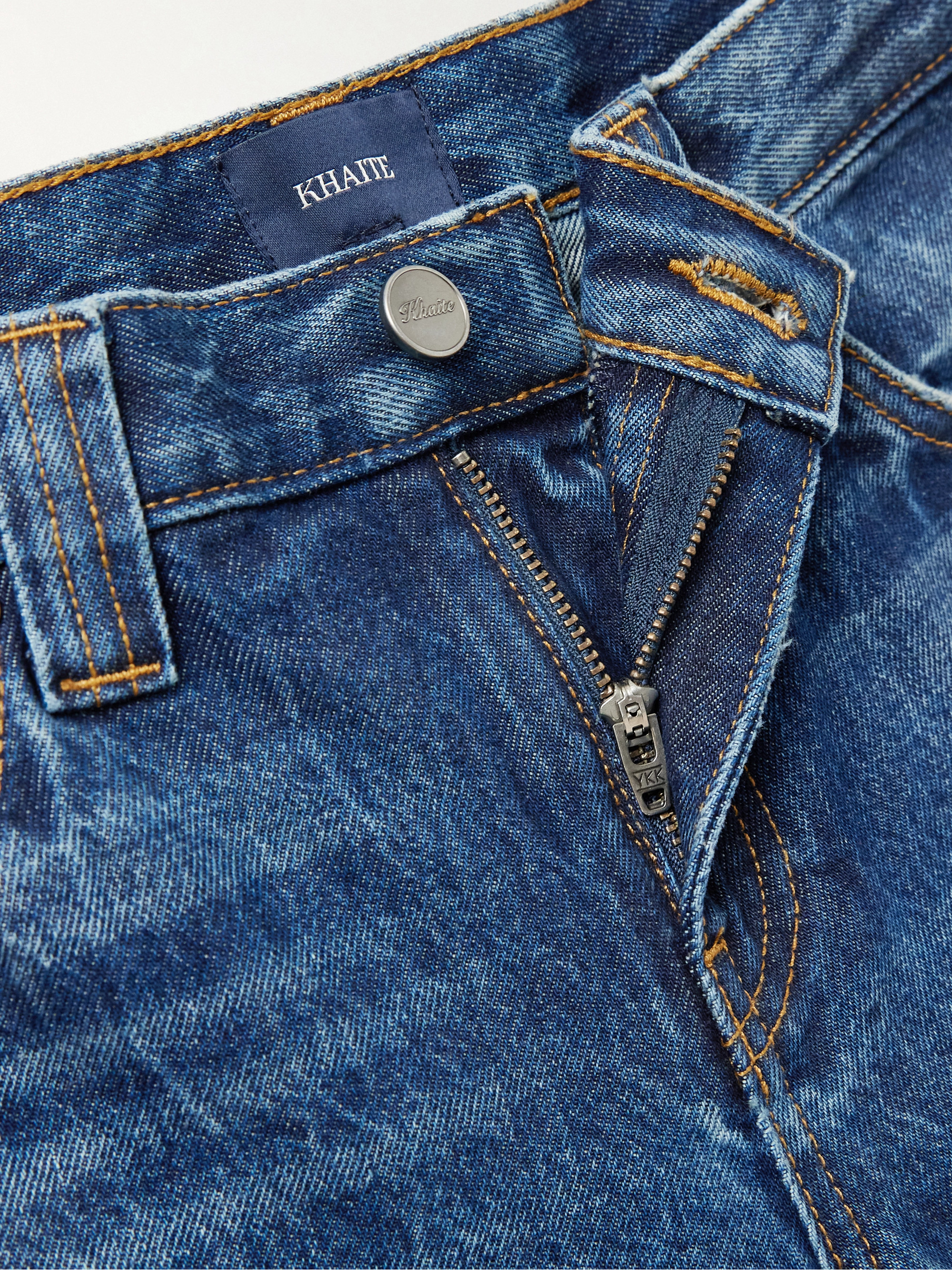 KHAITE Karo mid-rise barrel-leg jeans