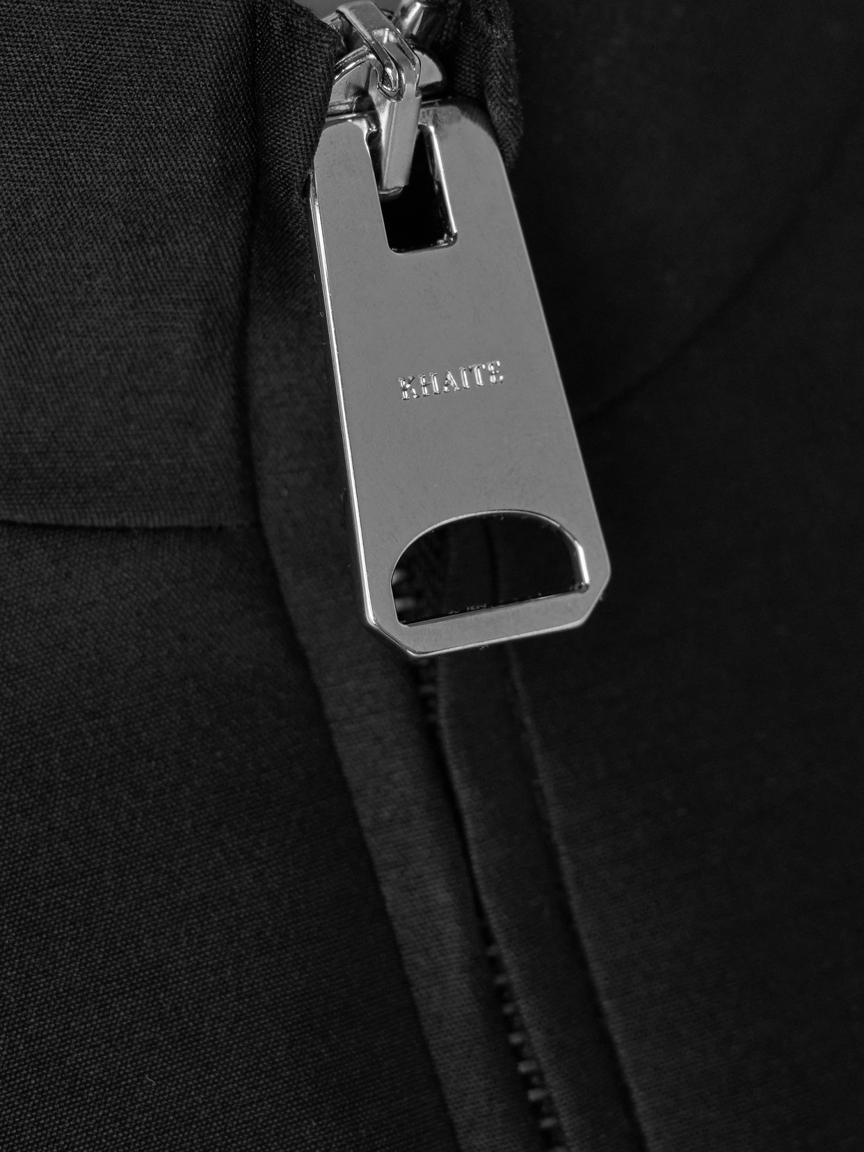 Khaite Sigi Wool And Silk-blend Faille Jacket In Black