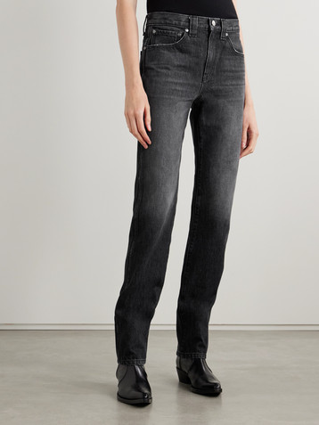 KHAITE Farley high-rise straight-leg jeans