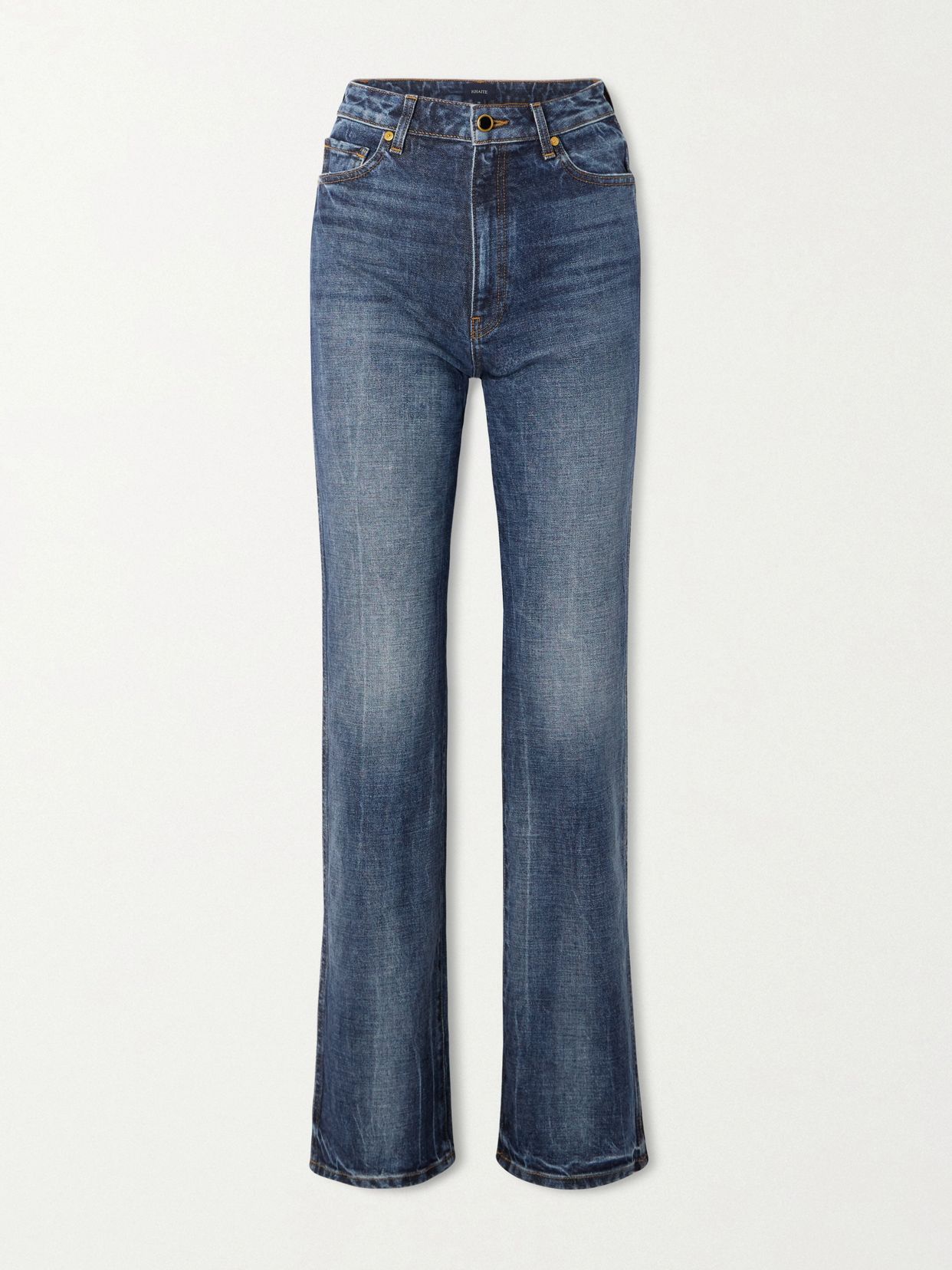 Danielle Stretch high-waist straight-leg jeans