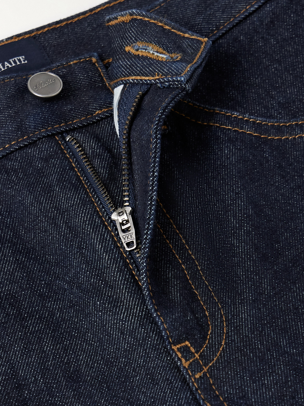 Khaite Farley High-rise Straight-leg Jeans In Blue