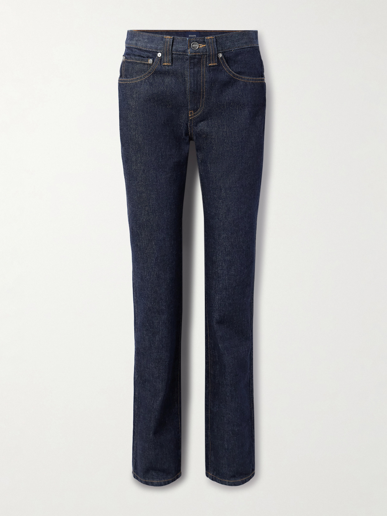 Khaite Farley High-rise Straight-leg Jeans In Blue