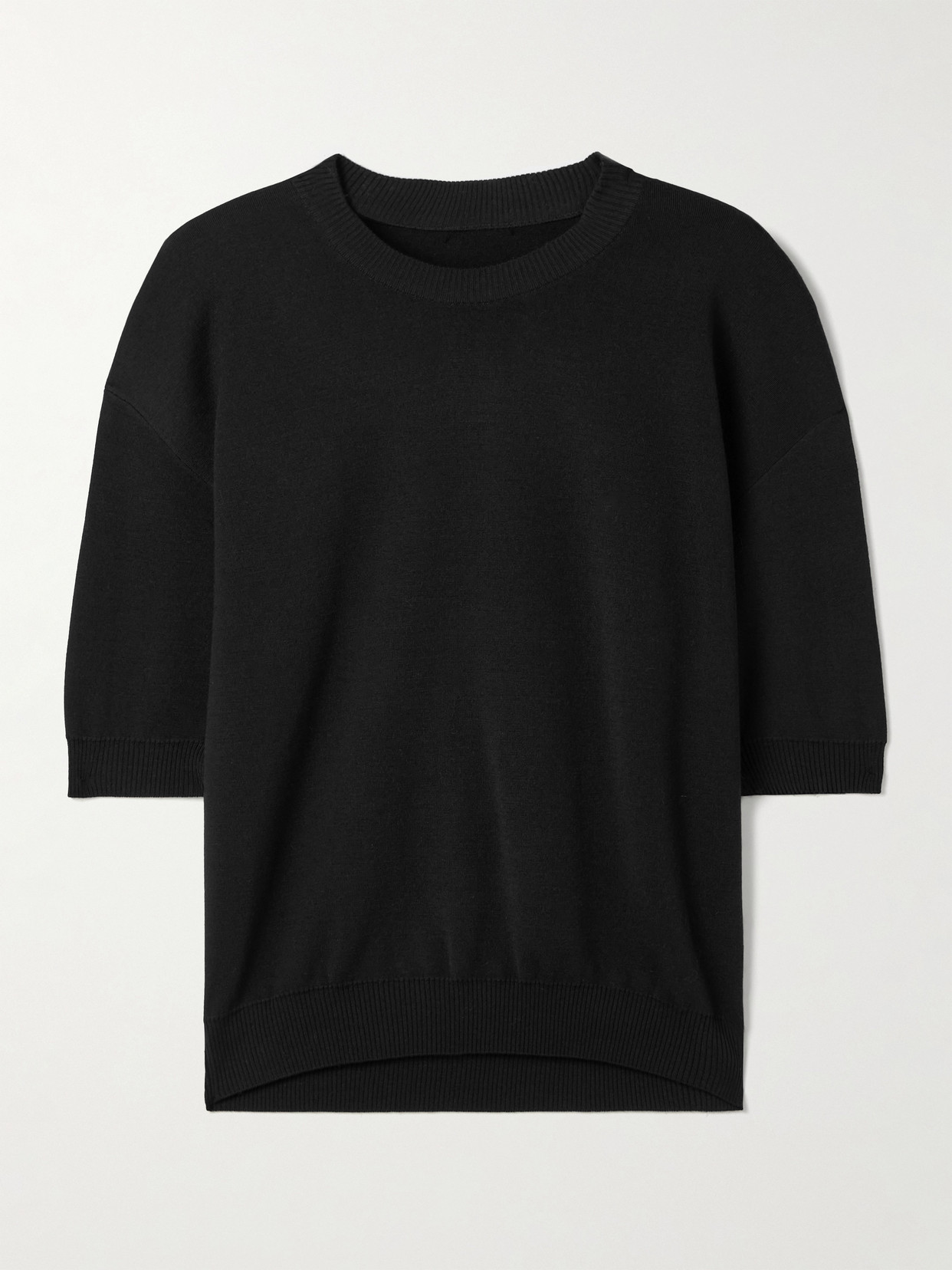 Khaite Faye Wool Sweater In Black