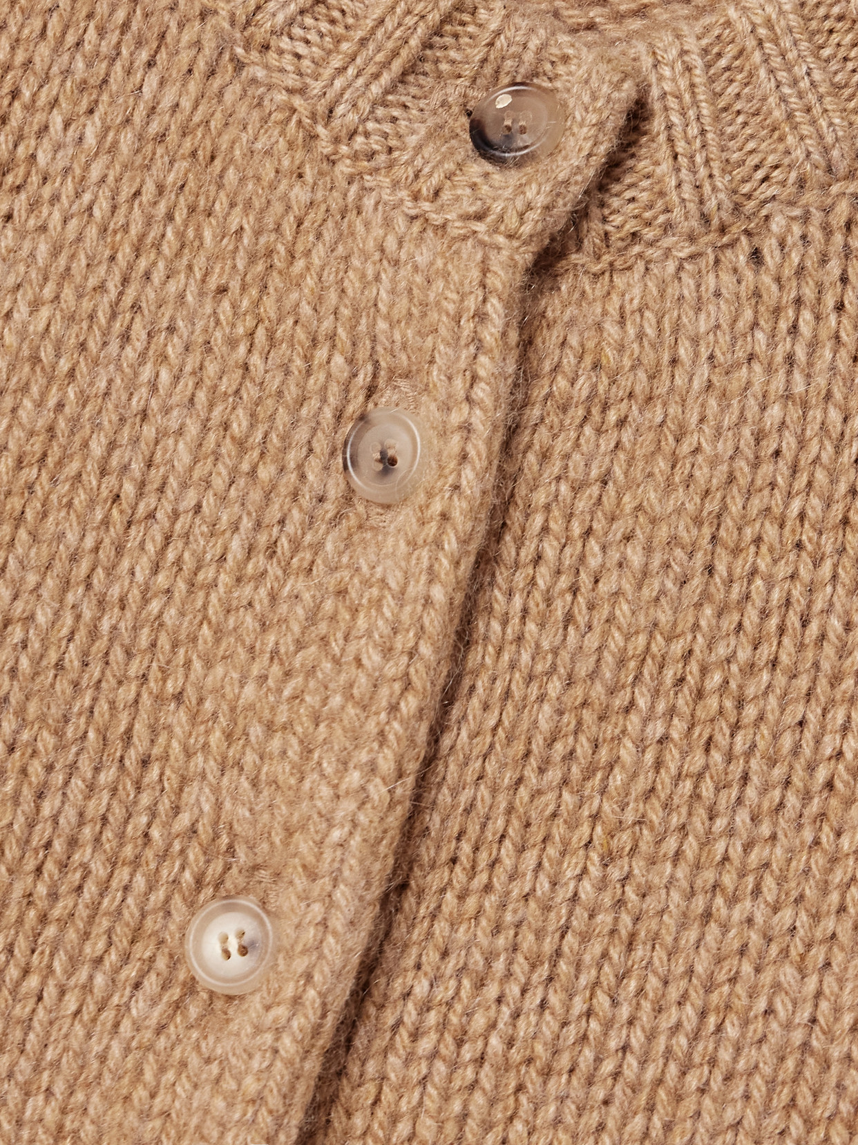 Khaite The Nora Short Sleeve Cashmere Cardigan In Nude
