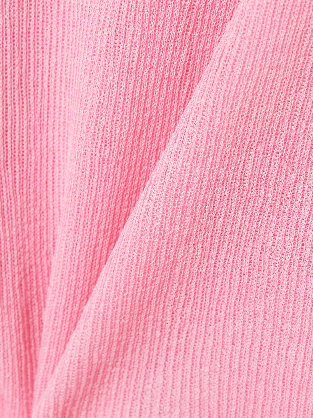 Khaite Mosi Ribbed Silk Top In Pink