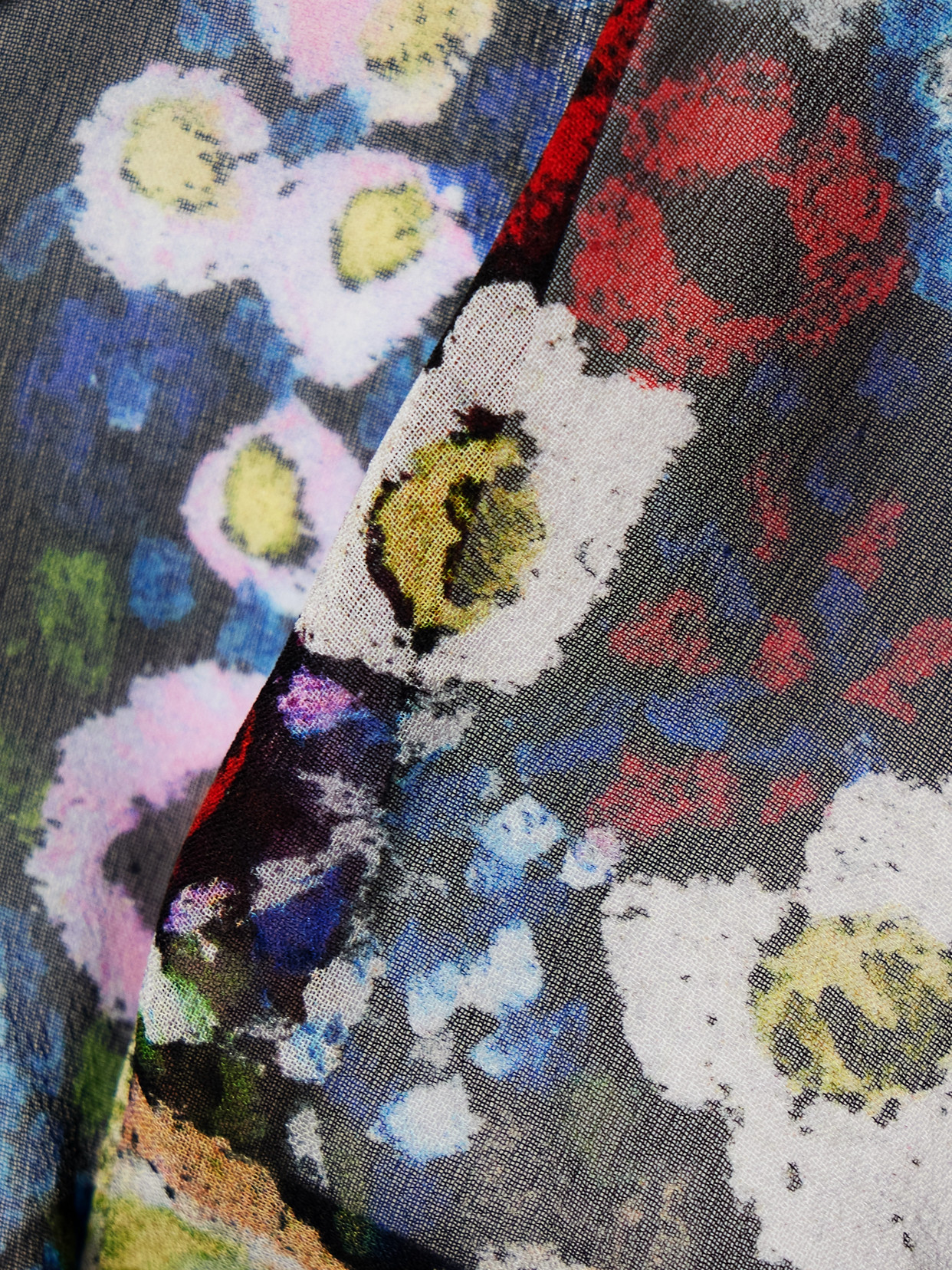 Khaite Talita Floral-print Silk-chiffon Triangle Bra In Multi