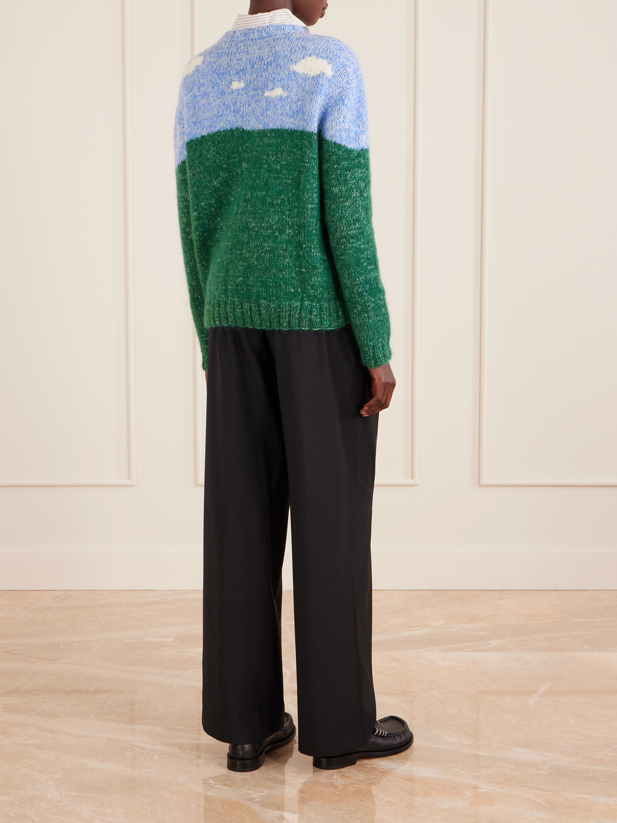 + Luis Wain Knitted Wool-Blend Sweater