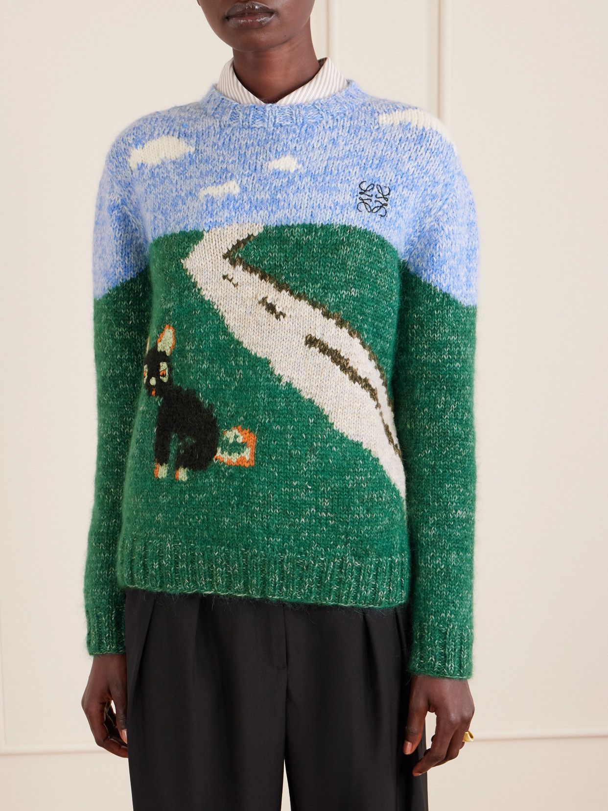 + Luis Wain Knitted Wool-Blend Sweater