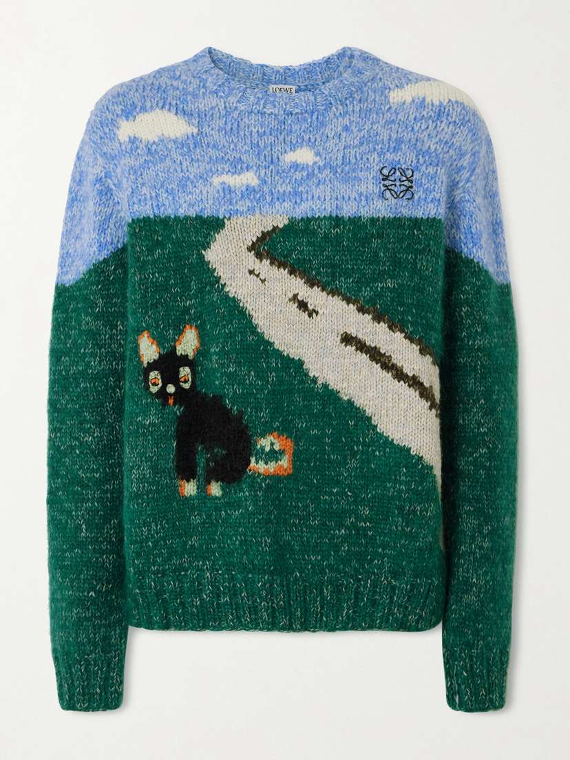 Loewe + Luis Wain Knitted Wool-blend Sweater