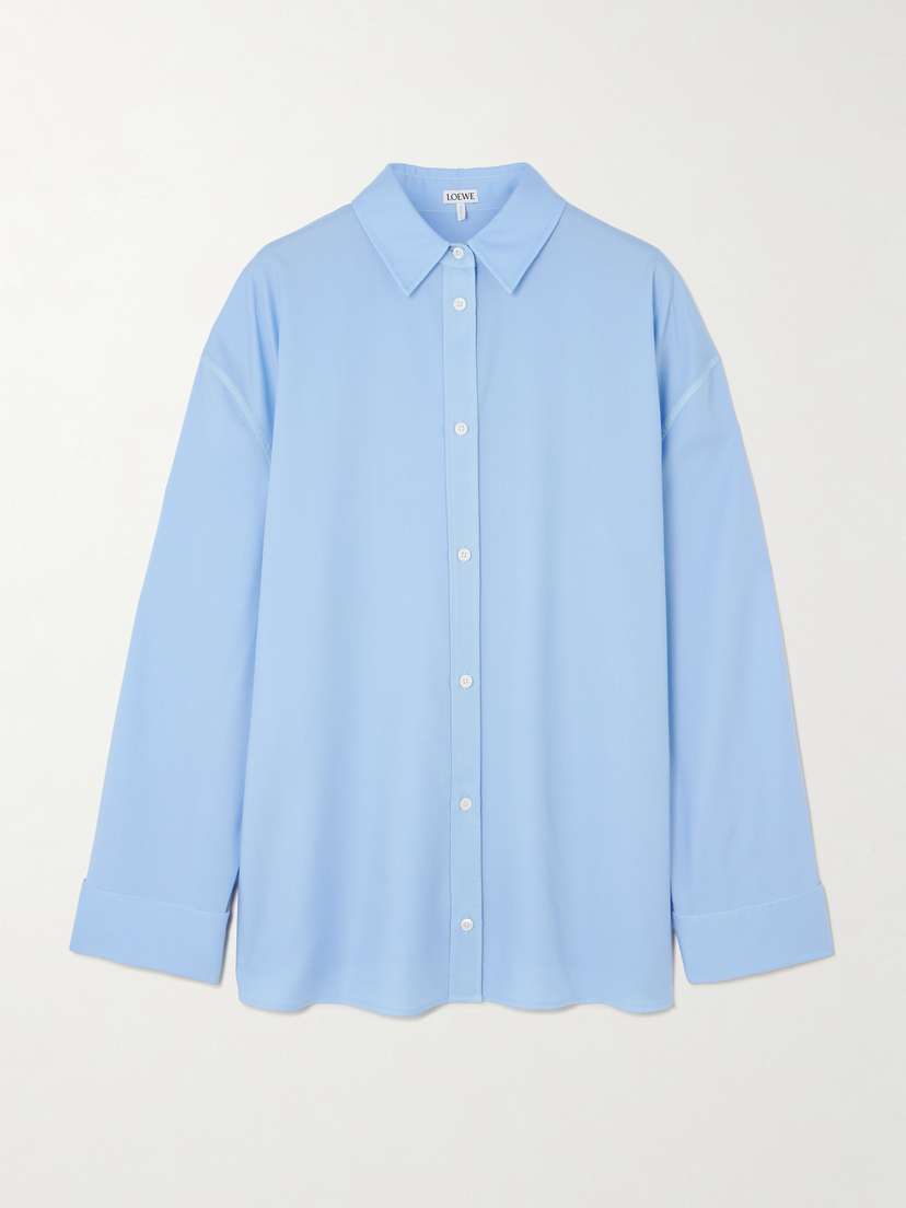 Loewe Wool And Silk-blend Twill Shirt