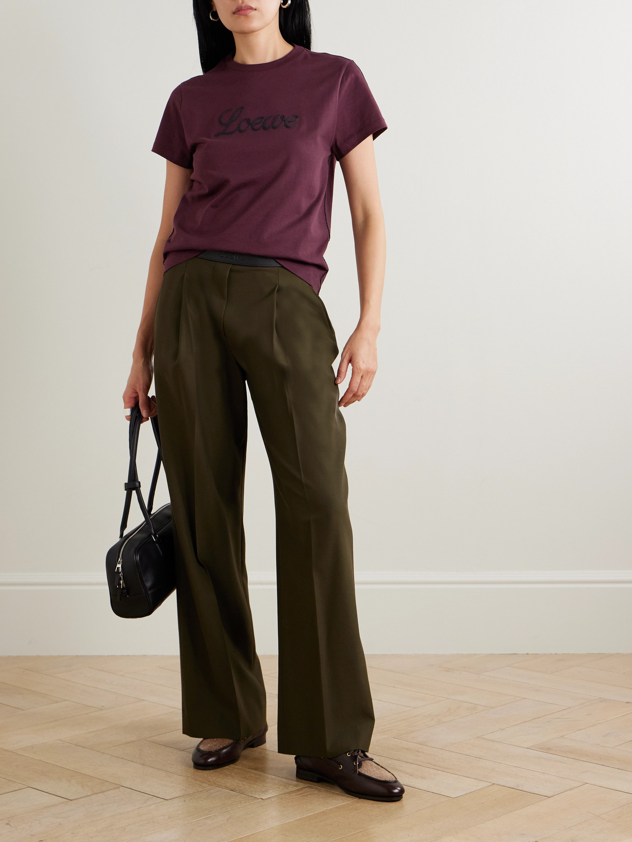 Embroidered Cotton-Jersey T-Shirt