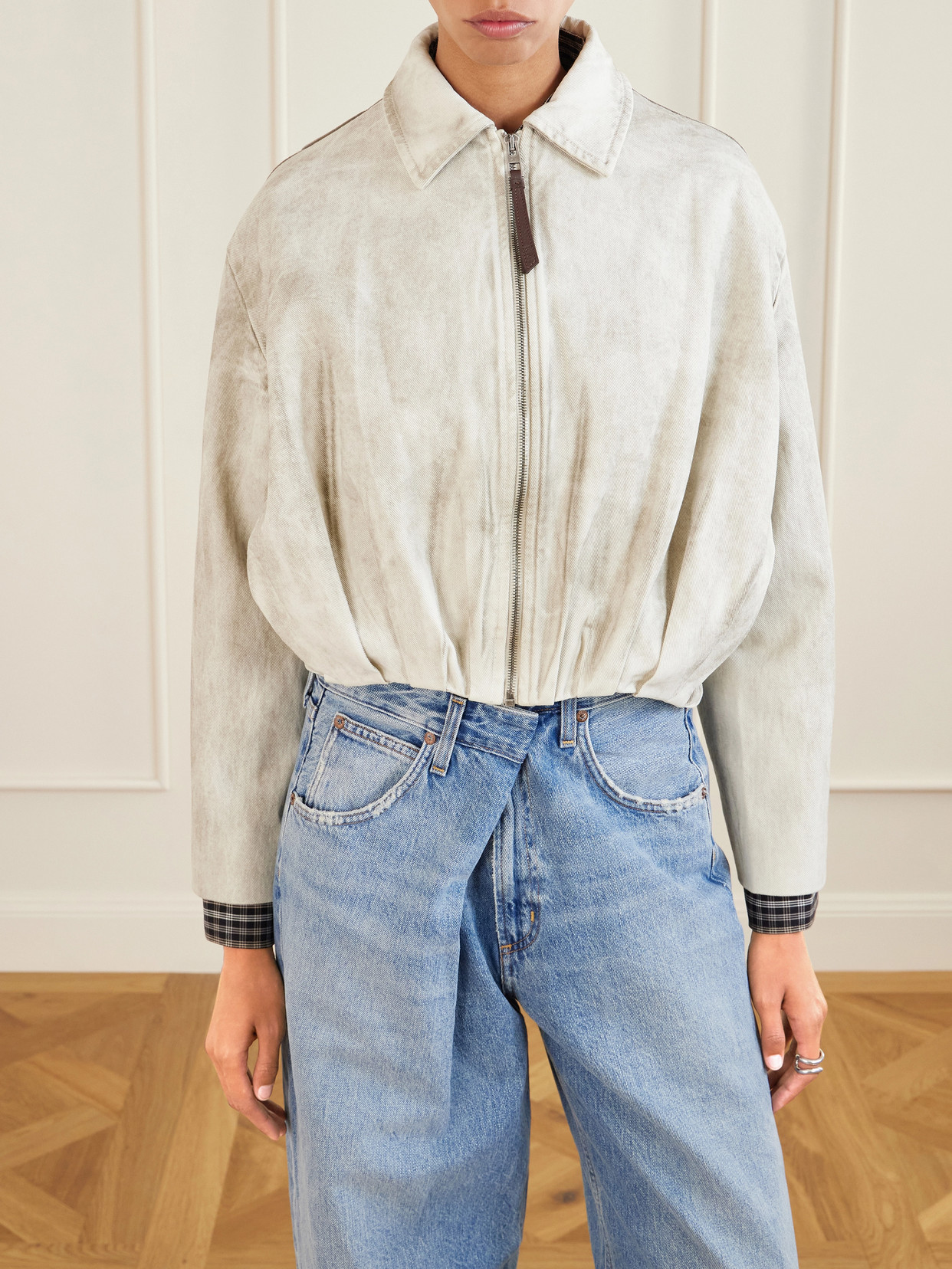 Cotton-Twill Bomber Jacket