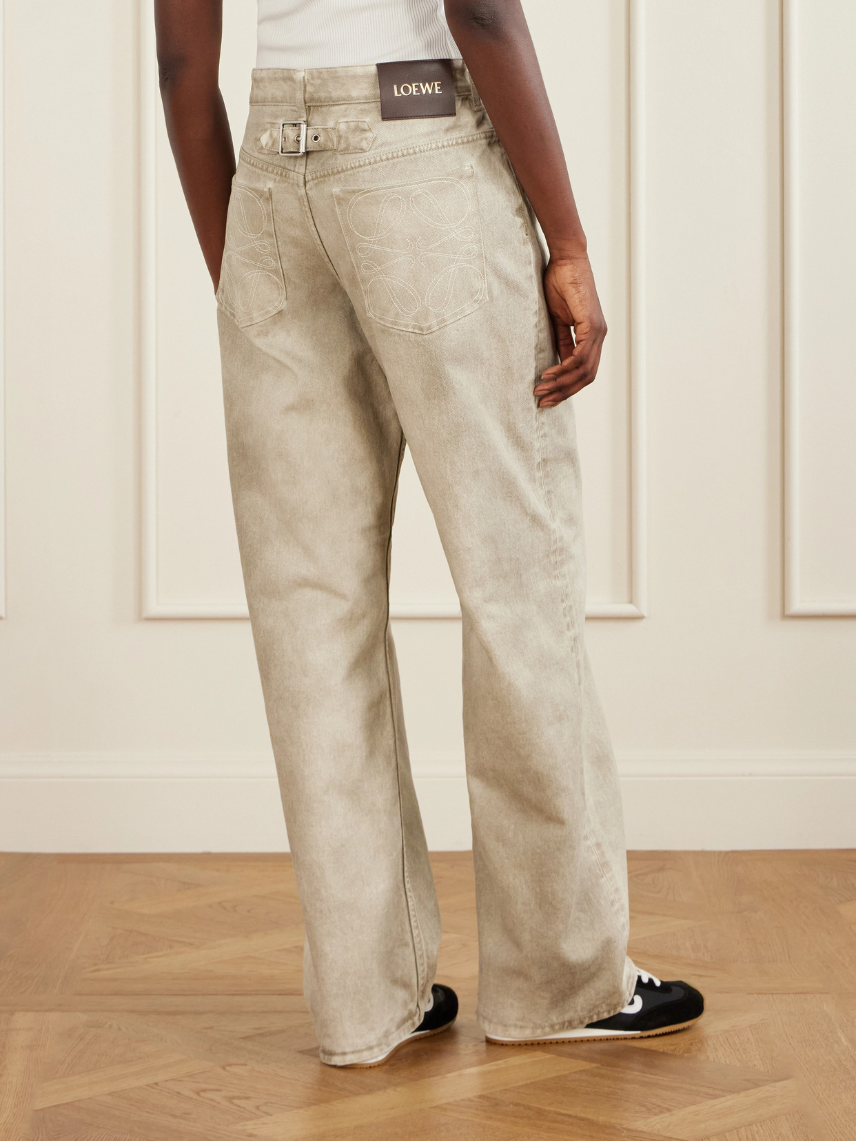 High-Rise Straight-Leg Jeans
