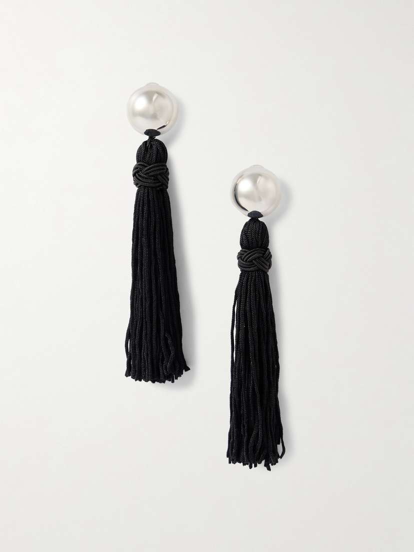 Sophie Buhai Venetian Tasseled Silver Earrings