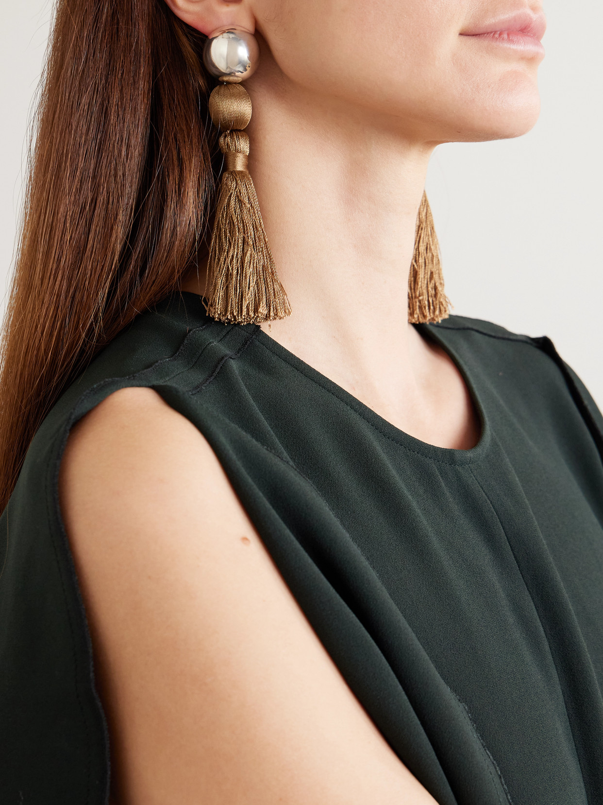 Sophie Buhai Venetian Tasseled Sterling Silver Earrings In Silver