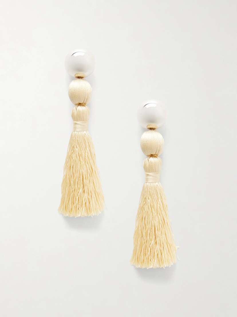 Sophie Buhai Venetian Tasseled Sterling Silver Earrings