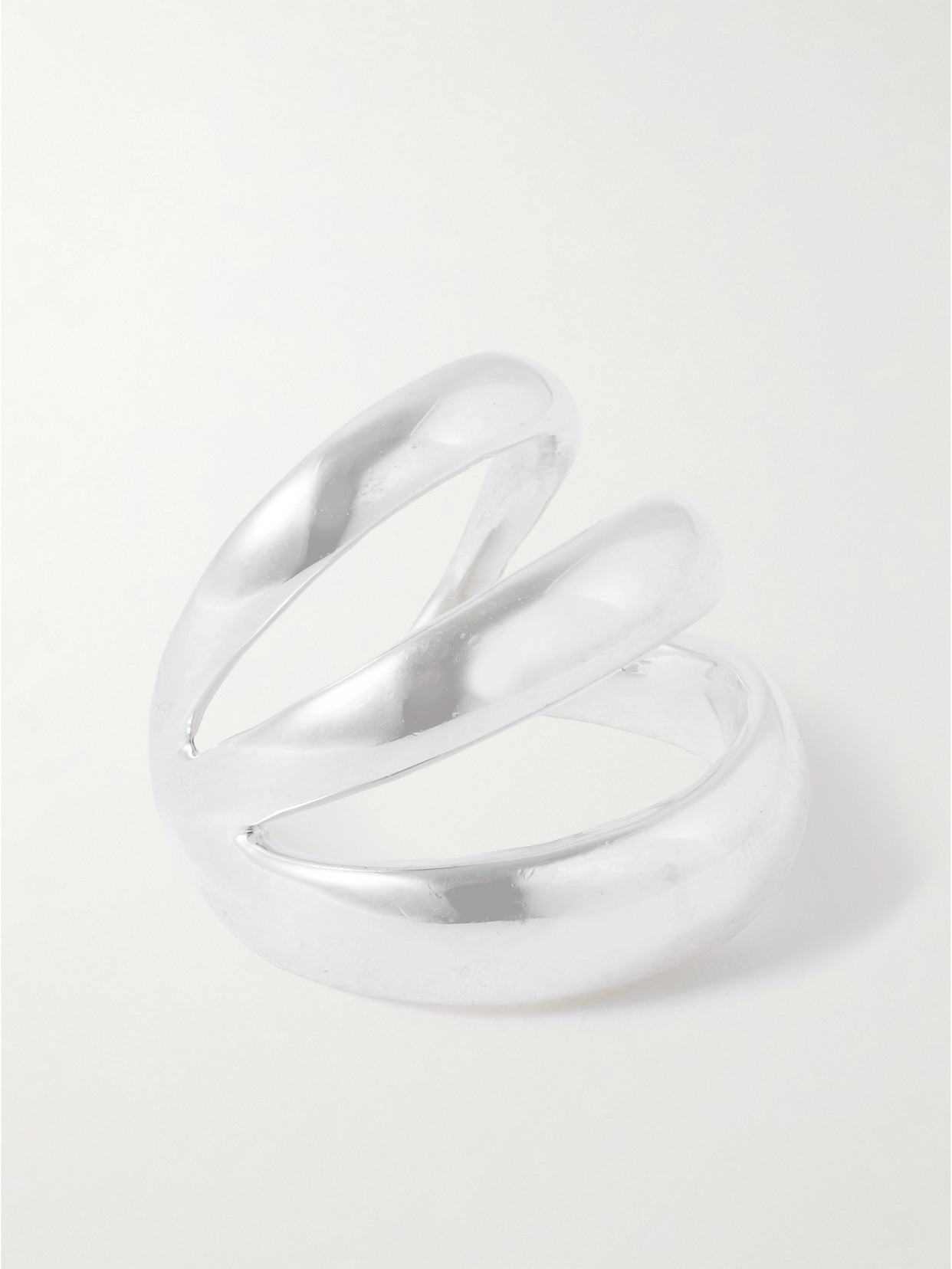 Sophie Buhai Triple Silver Ear Cuff In Metallic