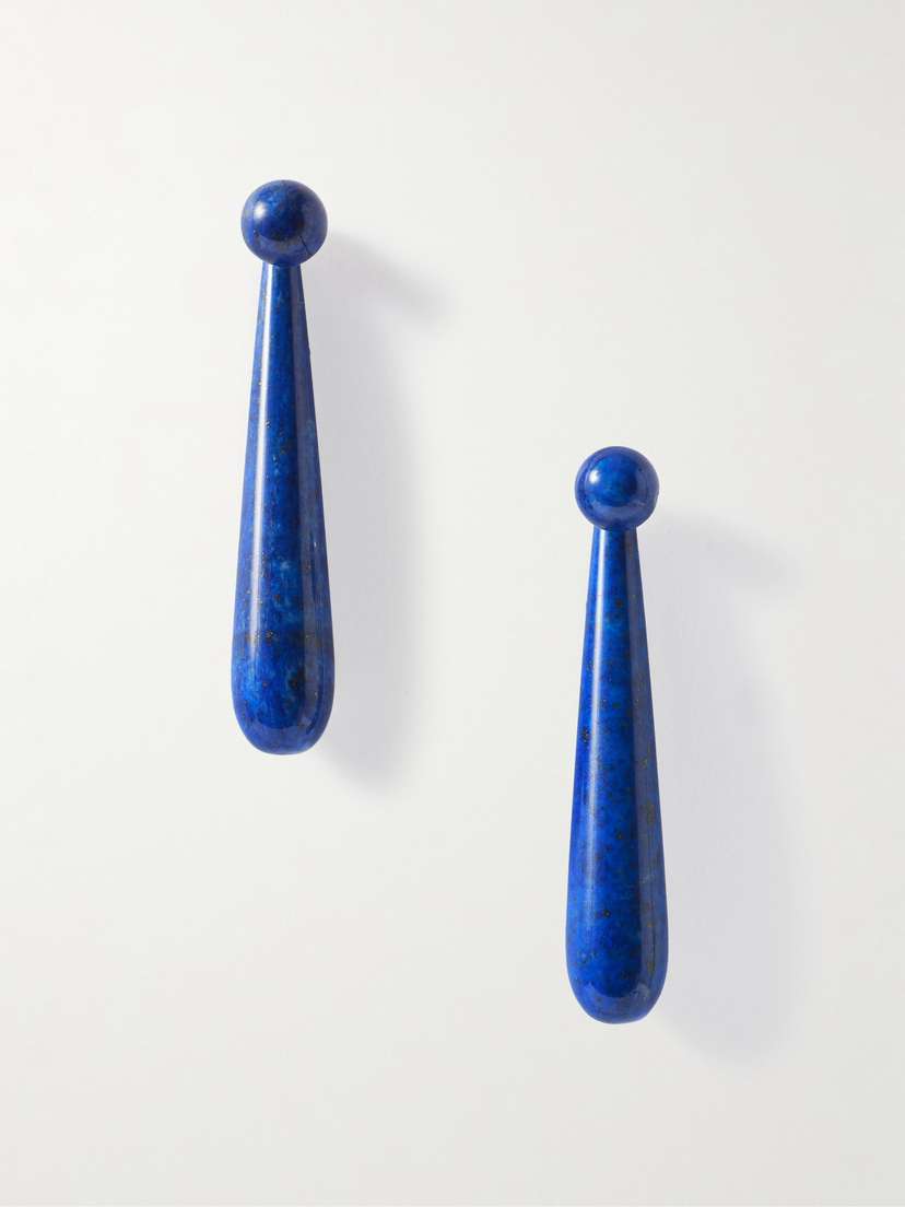 Sophie Buhai Angelika Silver Lapis Lazuli Earrings