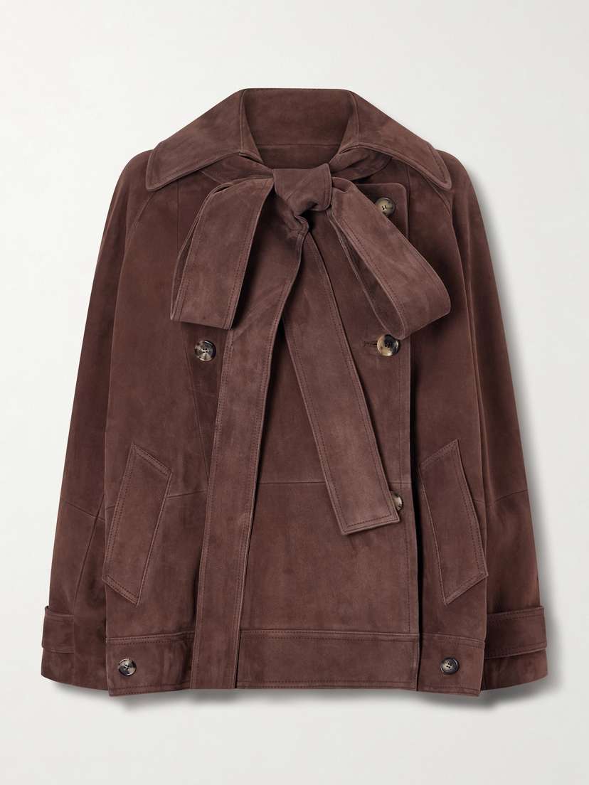 Loewe Double-breasted Suede Jacket